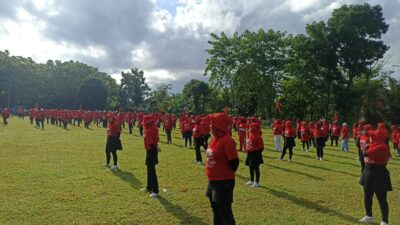 DPC PDI Perjuangan Jember Sukses Gelar Senam Indonesia Cinta Tanah Air (SICITA) Dengan Total Peserta Lebih Dari 10.000 Orang