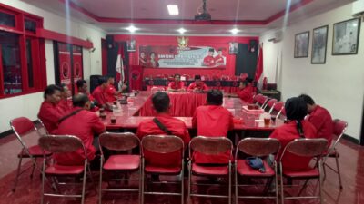 Dewan Pimpinan Cabang (DPC) PDI Perjuangan Kabupaten Jember Menggelar Rapat Koordinasi Bersama Pengurus Anak Cabang (PAC) PDI Perjuangan Kecamatan Panti Guna Mantapkan Strategi Pemenangan Pemilu 2024