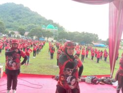 Ratusan Kader dan Simpatisan PDI Perjuangan di Kecamatan Jenggawah Padati Lapangan Jenggawah Guna Lakukan Senam Indonesia Cinta Tanah Air (SICITA)