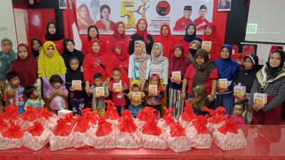 Komitmen Dengan Pencegahan Stunting di Kabupaten Jember, DPC PDI Perjuangan Kabupaten Jember Gelar Demo Memasak dan Bagikan Ratusan Makanan Untuk Masyarakat Jember