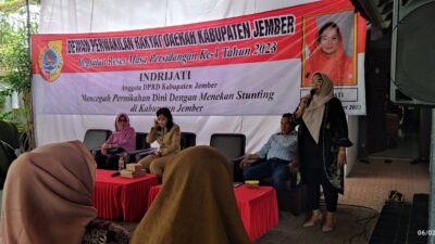 Gelar Reses, Indrijati Ingatkan Tentang Resiko Pernikahan Dini dan Penanganan Stunting di Kabupaten Jember