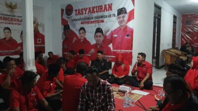 PAC PDI PERJUANGAN WULUHAN ADAKAN RAPAT EVALUASI GURAKLIH DAN PEMBAGIAN BENDERA PDI PERJUANGAN