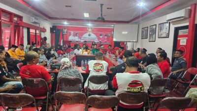 DPC PDI PERJUANGAN KABUPATEN JEMBER BERSAMA PARTAI PENDUKUNG DAN PARA RELAWAN SIAP MENANGKAN GANJAR PRANOWO DAN MAHFUD MD PADA PILPRES 2024.