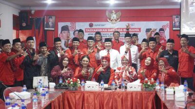HENDY SISWANTO DAN FIRJAUN HADIRI DAN TASYAKURAN DOA BERSAMA DPC PDI PERJUANGAN KABUPATEN JEMBER